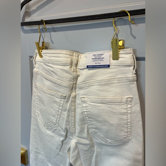 H&M NWT Off White Denim Pant Size 2 - Picture 6 of 9